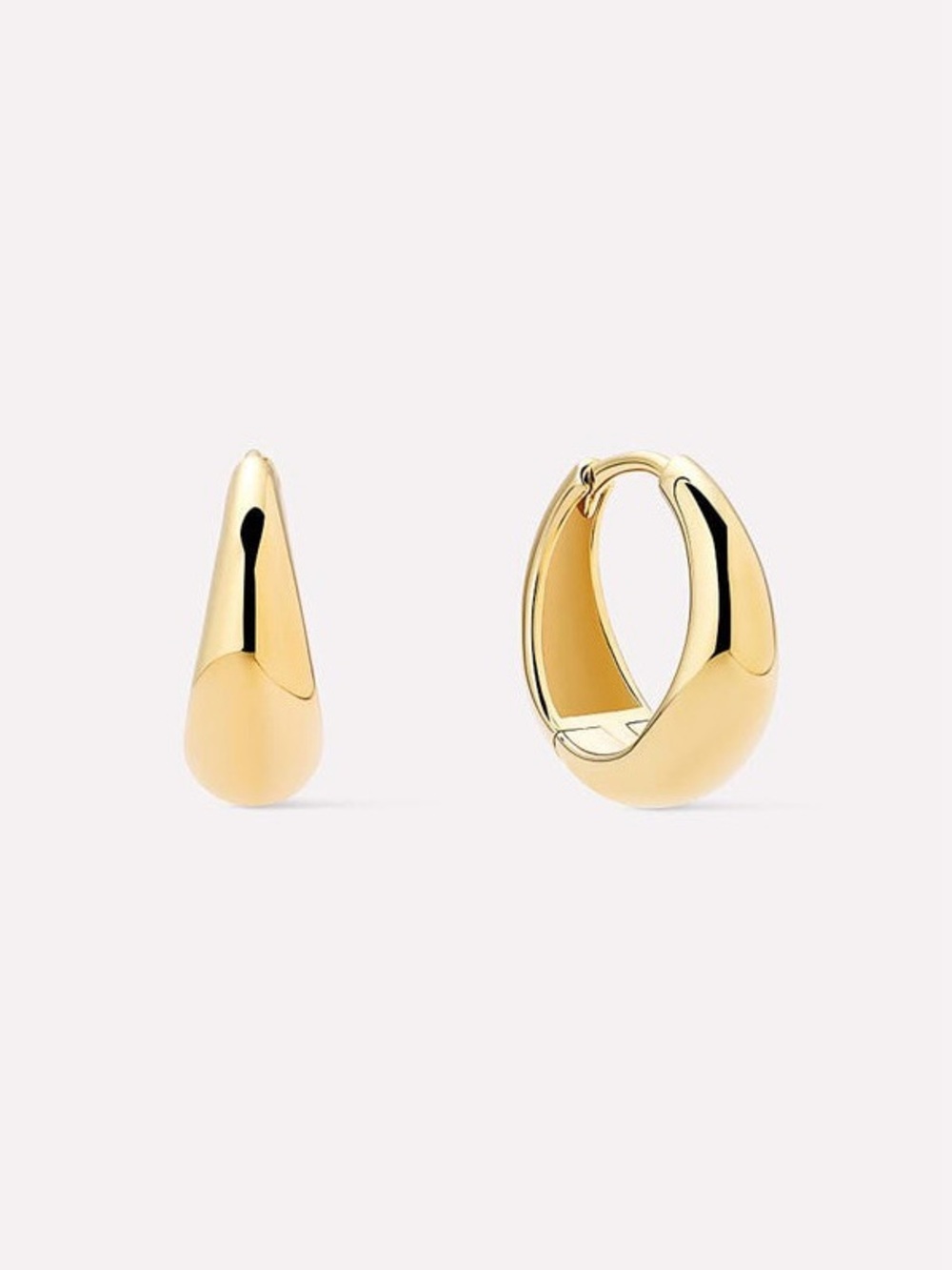 Mint & Lily Teardrop Huggie Hoop Earrings